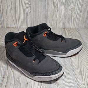 Nike Jordan 3 Retro Fear Sneakers Kids Size 3Y